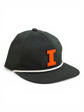 Illinois Fighting Illini Orange 3D Classic Rope Hat- Charcoal/ White